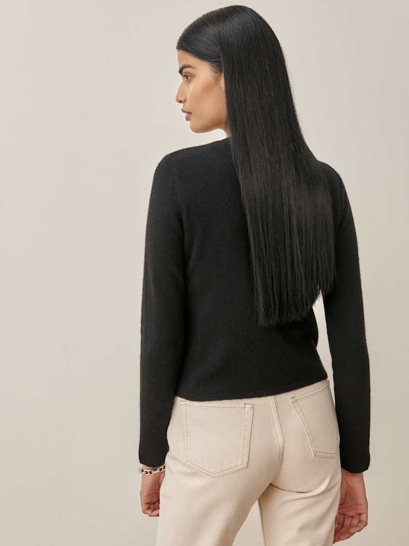 Brio Cashmere Strapless Tank And Cardi Set