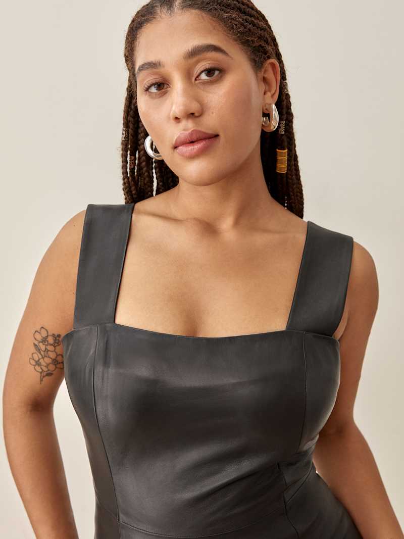 Veda Austin Leather Mini Dress