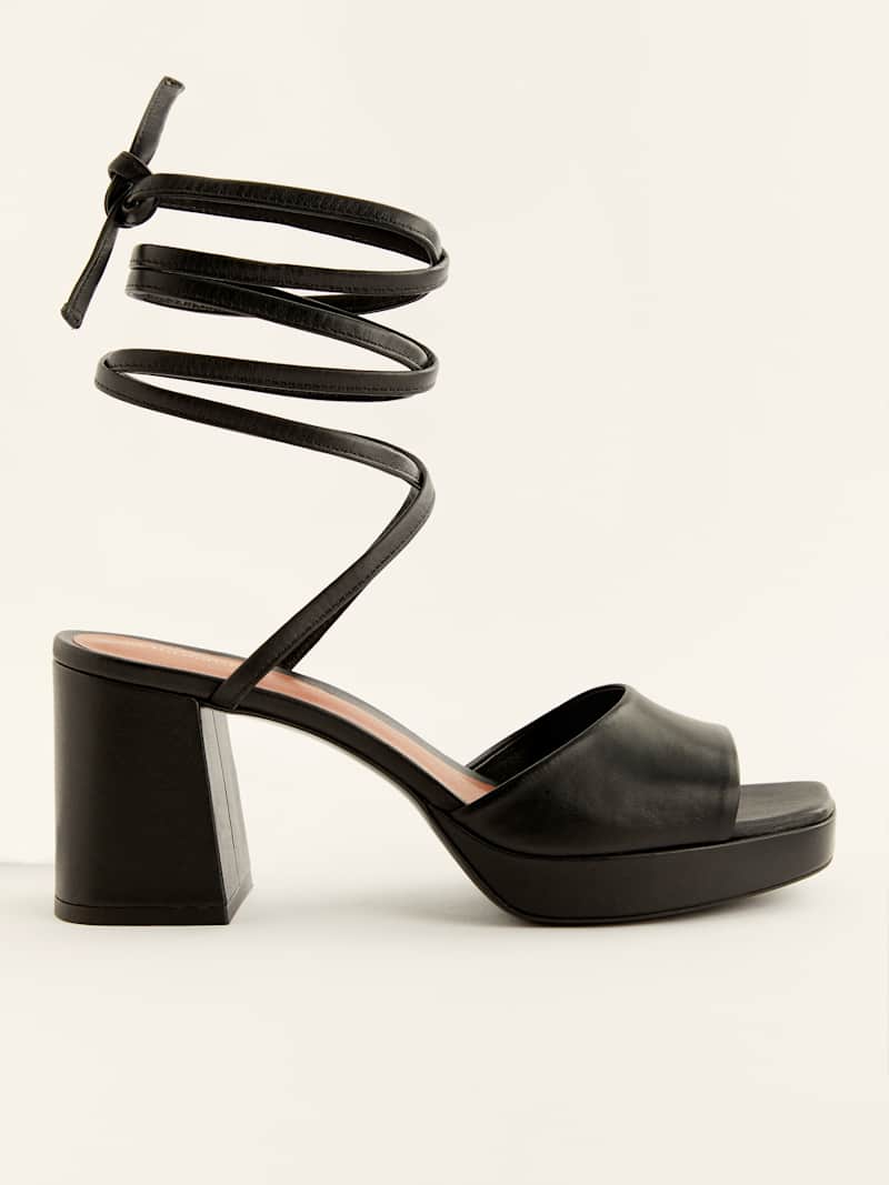 Magda Ankle Tie Platform