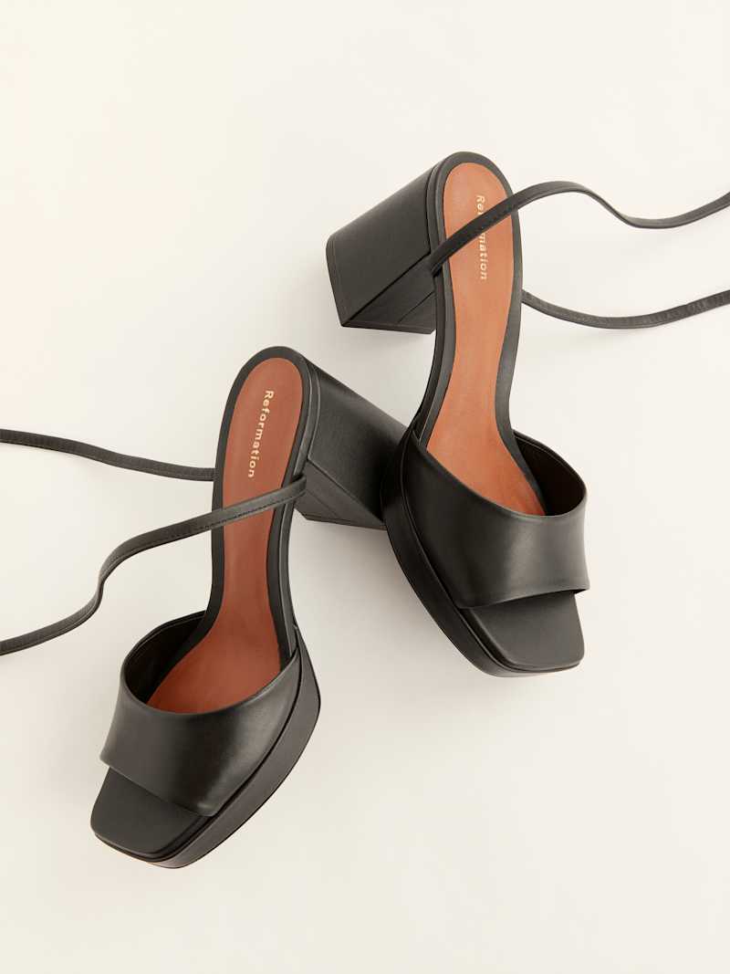 Magda Ankle Tie Platform