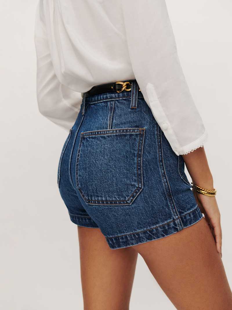 Alyssa Stretch High Rise 3.5” Jean Shorts