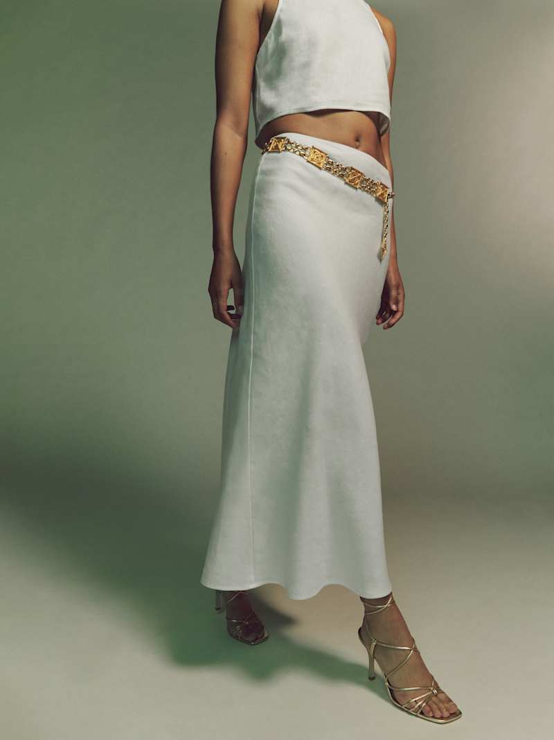 Petites Layla Linen Skirt