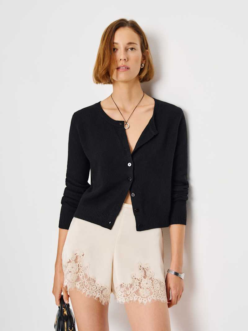 Clara Cashmere Crew Cardigan