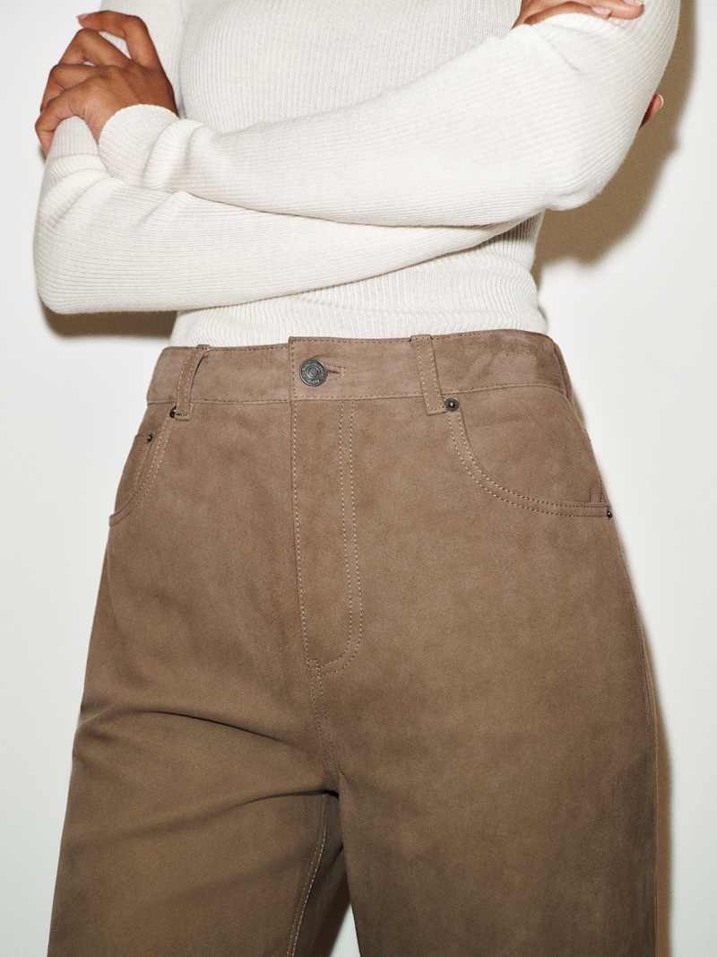 Veda Cary Wide Leg Leather Pant