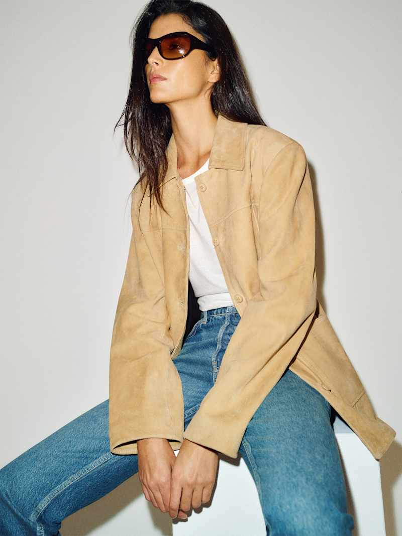 Veda Lincoln Suede Shirt Jacket