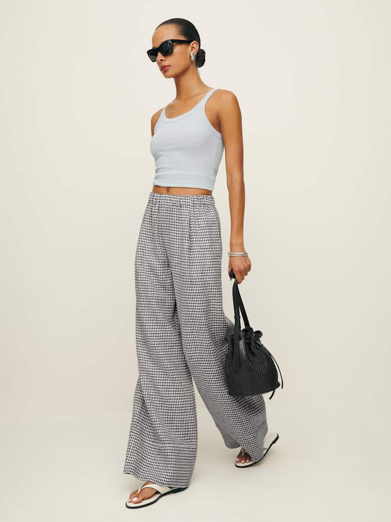 Fernando Linen Wide Leg Short Pant