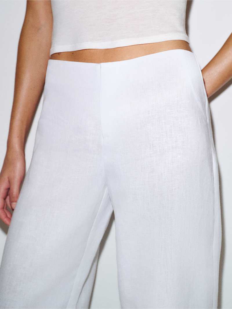 Vida Linen Low Rise Pant