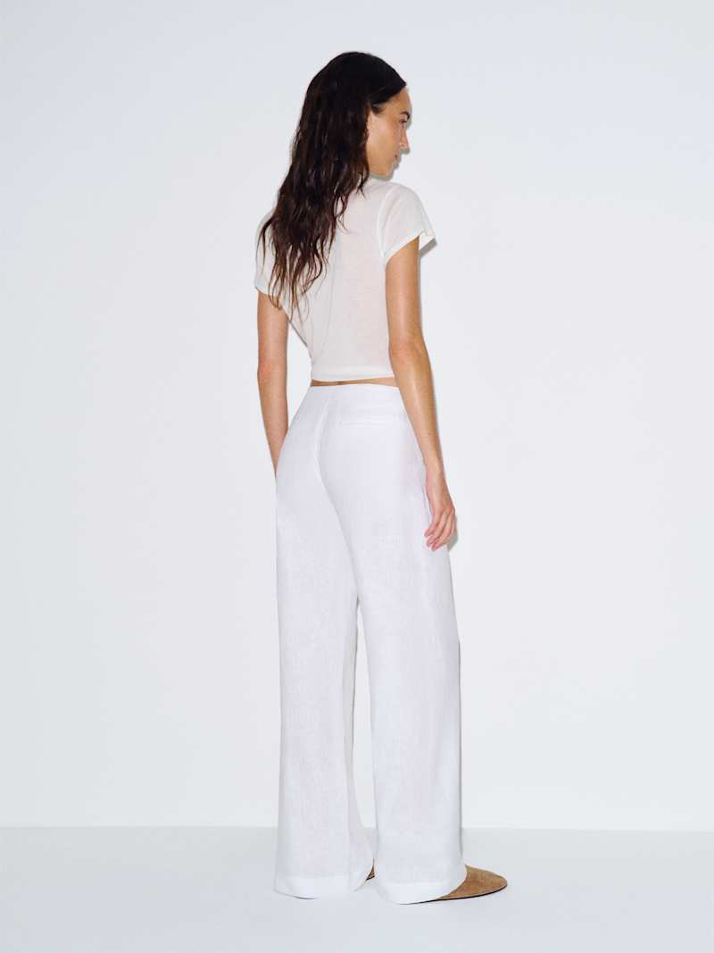 Vida Linen Low Rise Pant