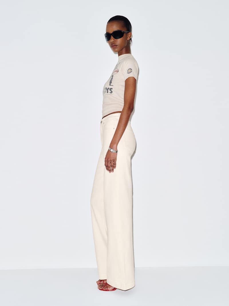 Bex Super Stretch High Rise Wide Leg Jeans
