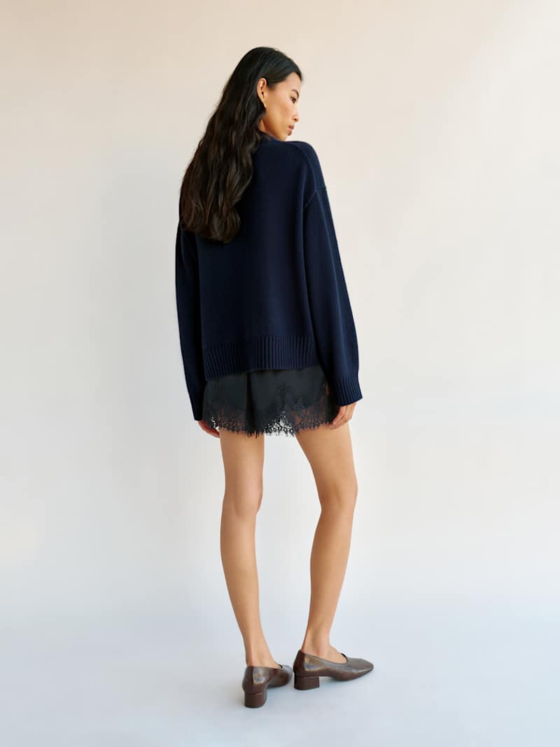 Cove Cashmere Oversized Crew