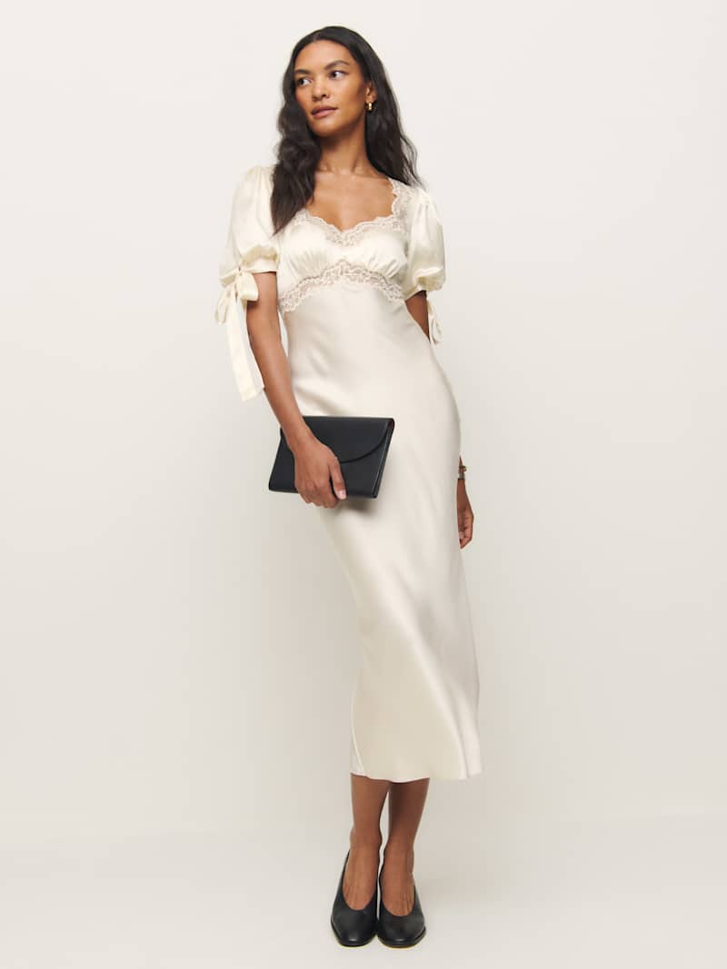 Petites Stella Silk Dress