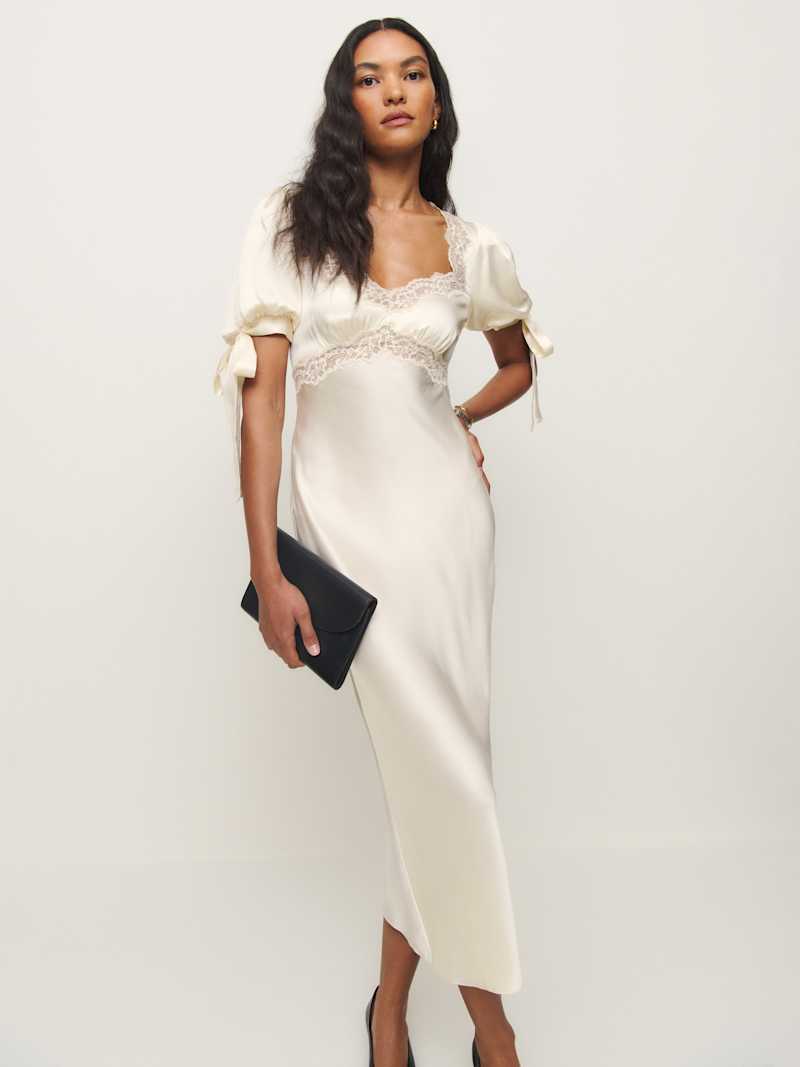Petites Stella Silk Dress