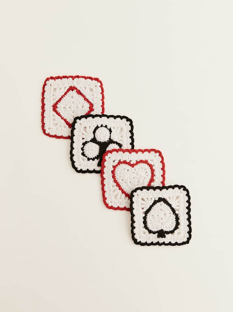 Aces Regenerative Wool Coasters