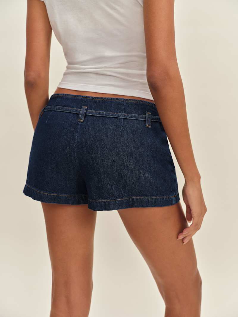 Khloe Low Rise Denim Skort