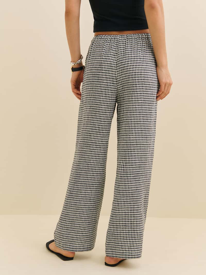 Olina Linen Cropped Pant