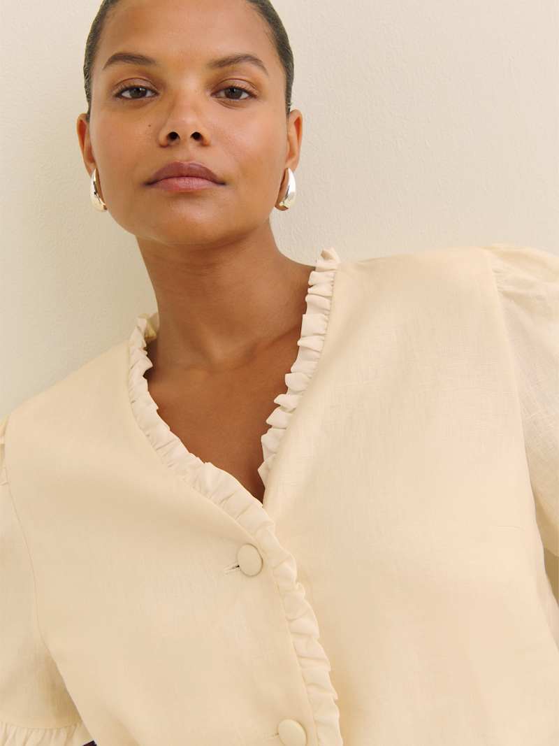 Bess Linen Top Es