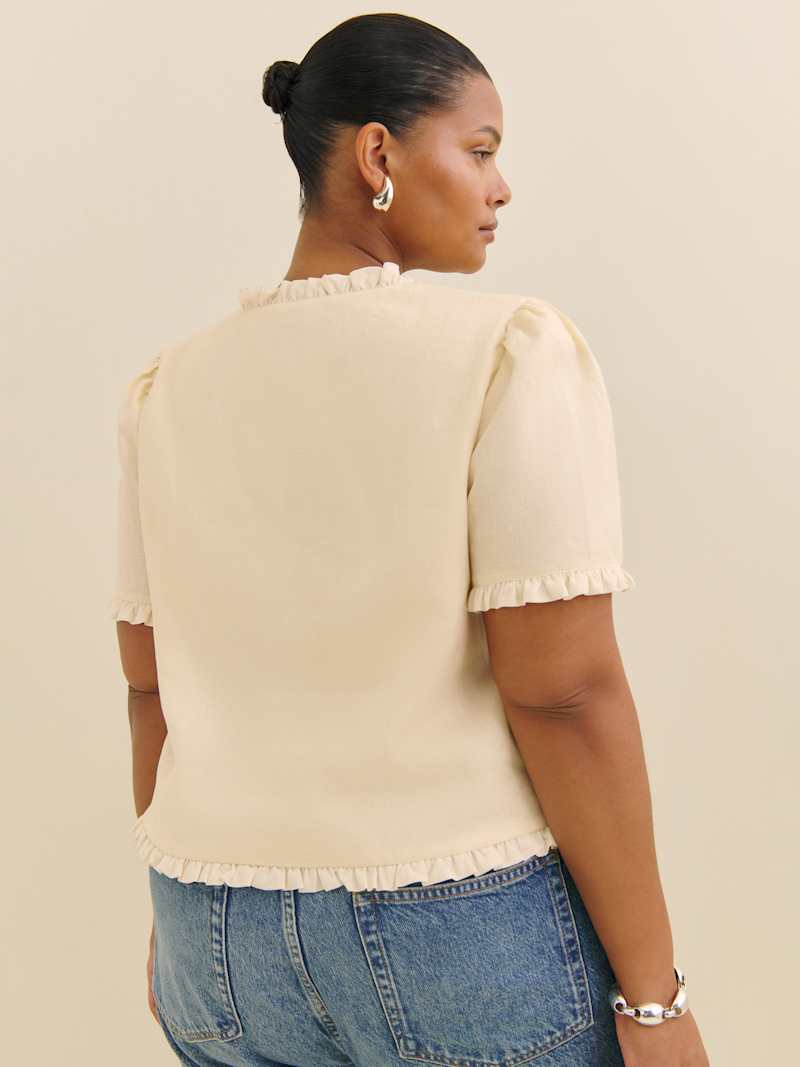 Bess Linen Top Es