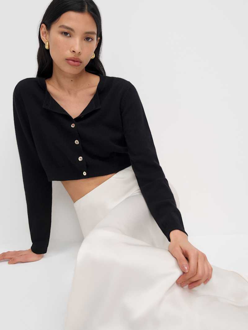 Janie Cashmere Crew Cardigan