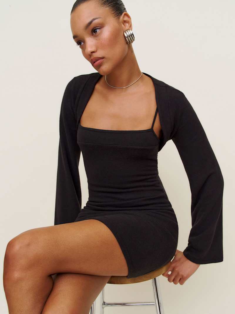 Chloe Knit Shrug Dress Set