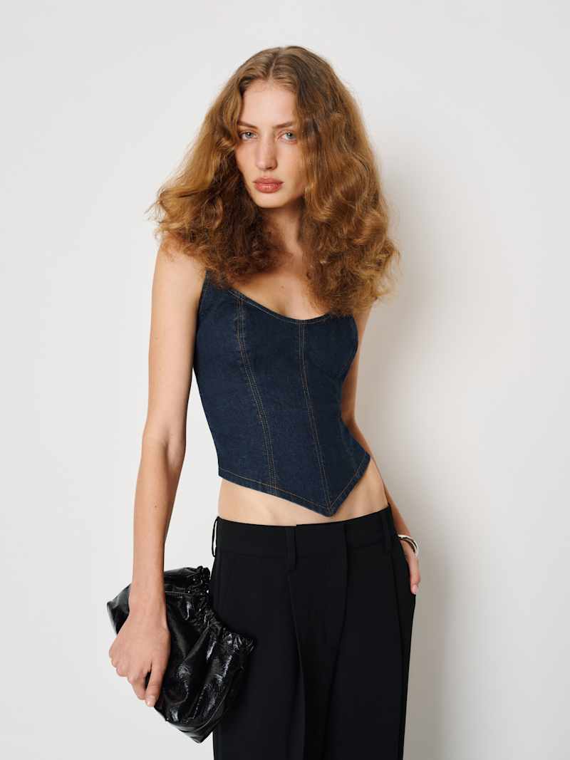 Rebecca Super Stretch Denim Top