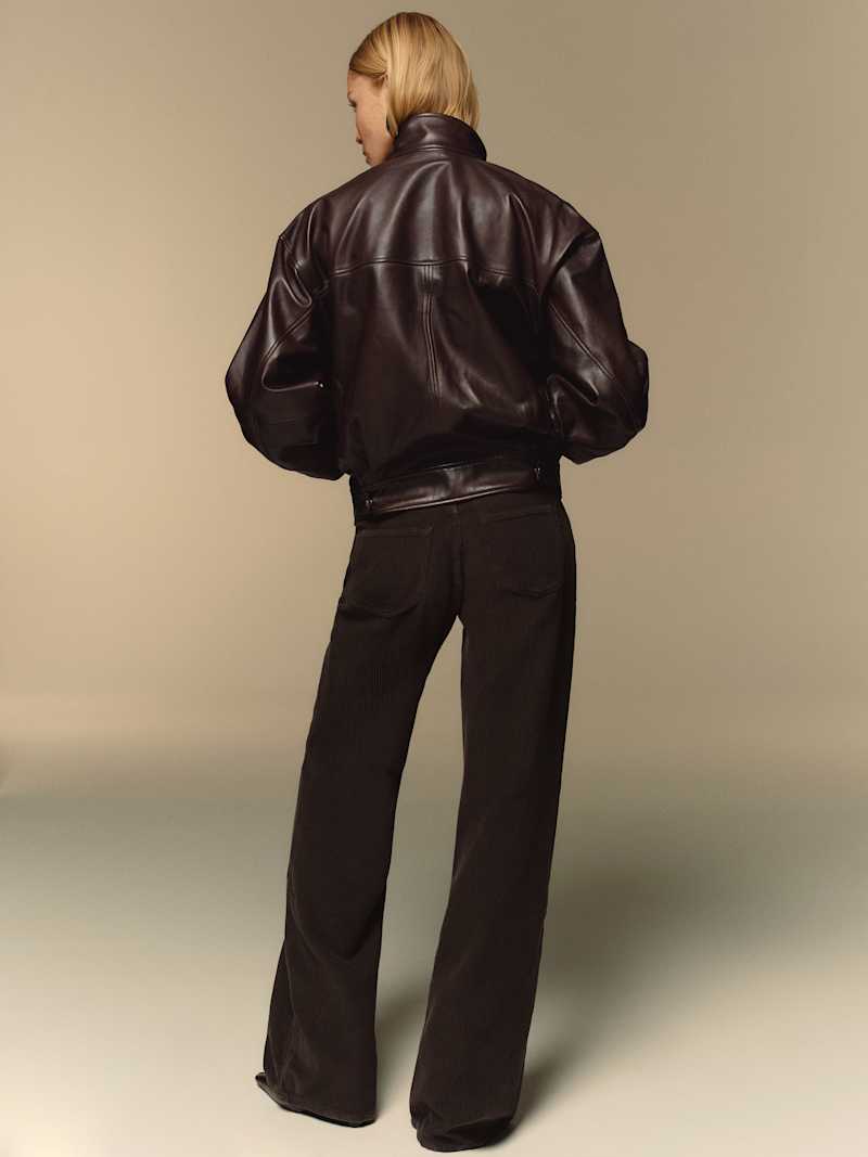 Veda Harrison Leather Oversized Bomber