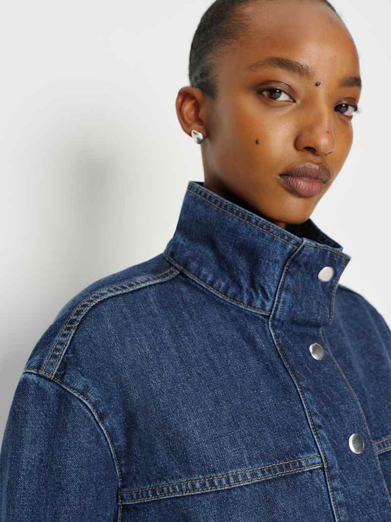 Drina Belted Denim Jacket