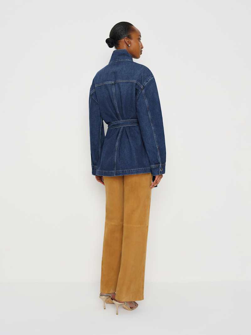 Drina Belted Denim Jacket