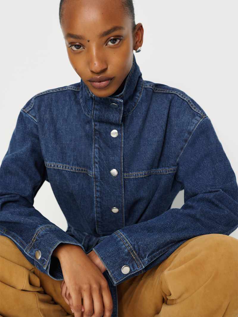 Drina Belted Denim Jacket