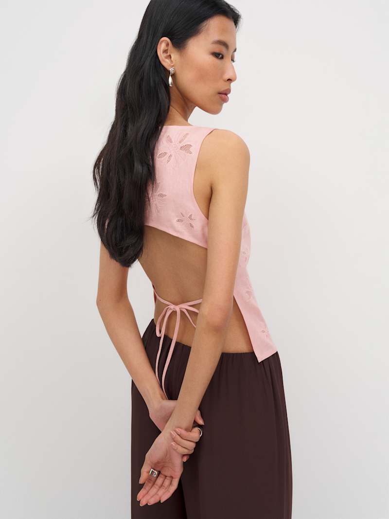 Evelina Linen Top