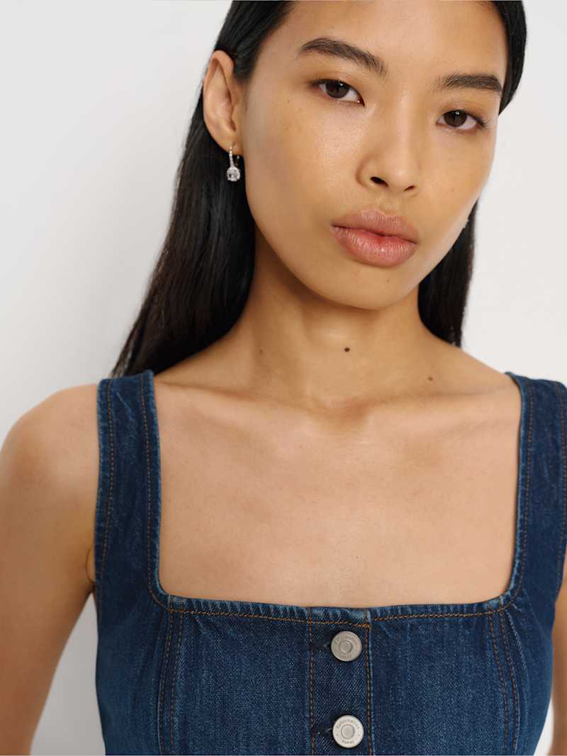 Tilly Stretch Denim Top