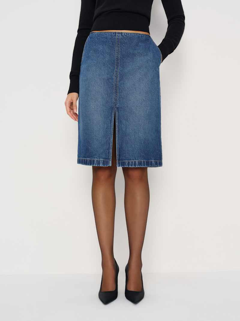 Misty Stretch Mid Rise Skirt
