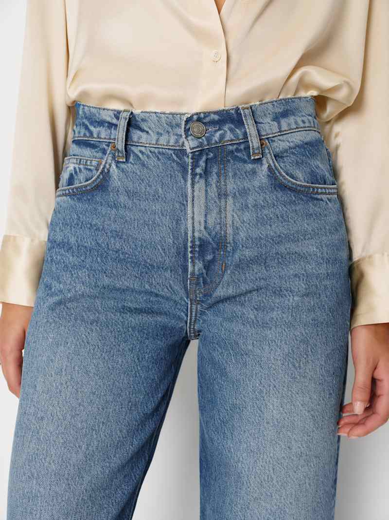 Cary High Rise Slouchy Wide Leg Long Jeans