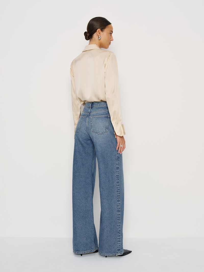 Cary High Rise Slouchy Wide Leg Short Jeans