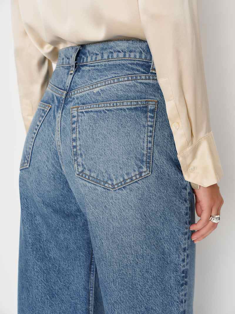 Cary High Rise Slouchy Wide Leg Short Jeans