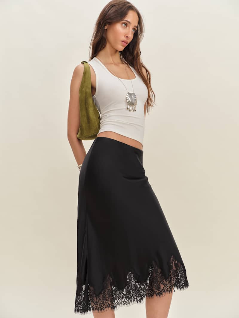 Petites Carolina Silk Skirt