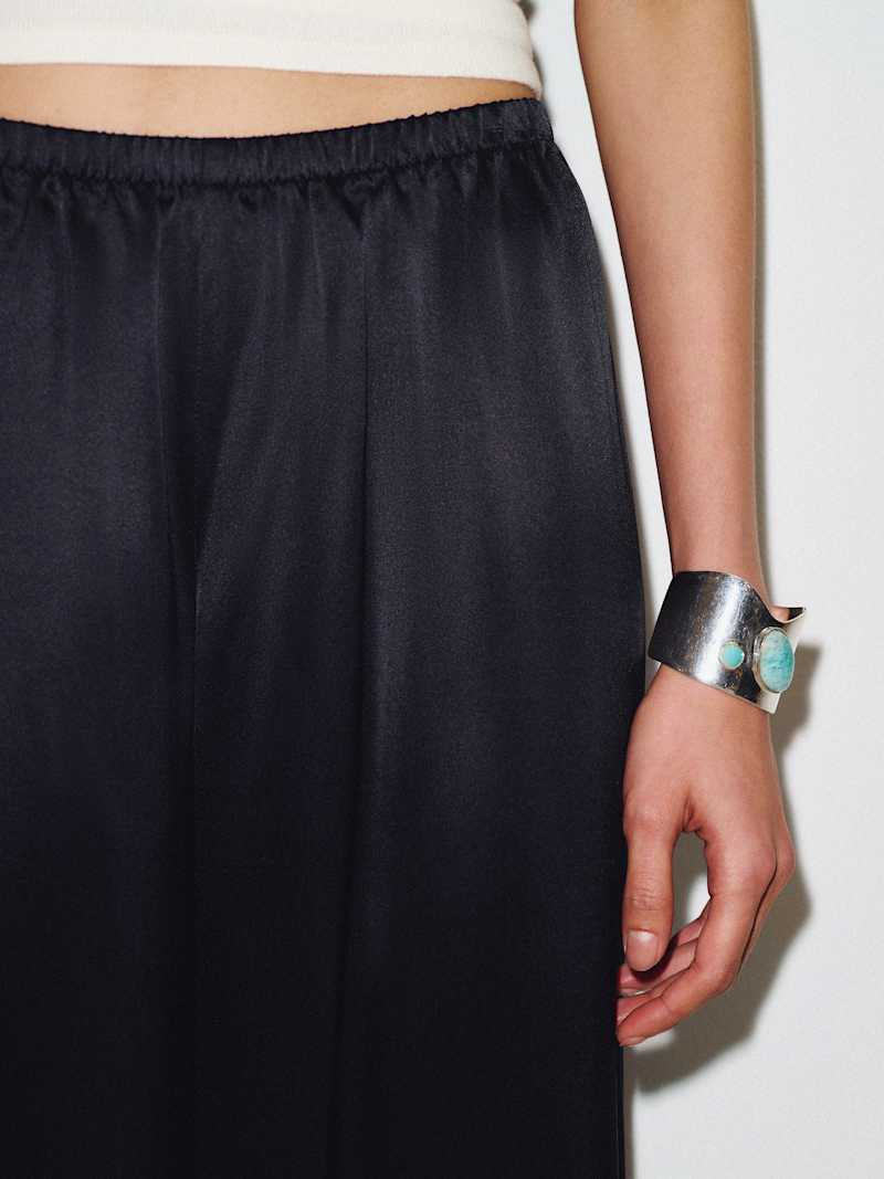 Celine Low Rise Silk Wide Leg Pant