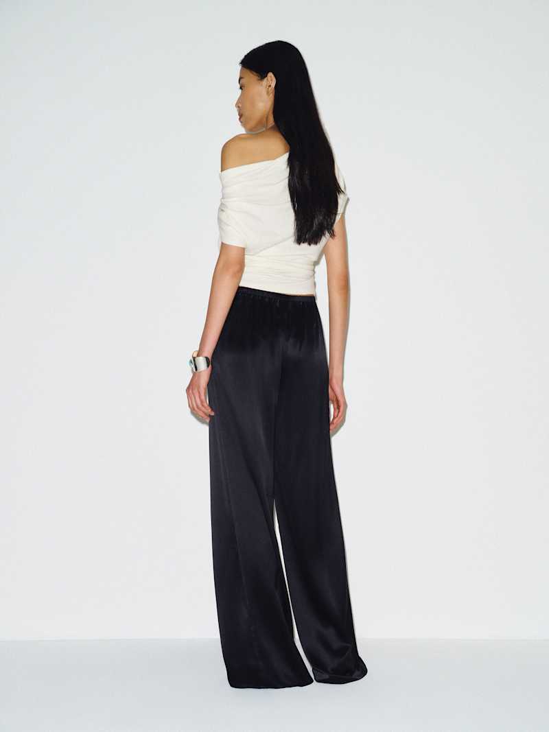 Celine Low Rise Silk Wide Leg Pant