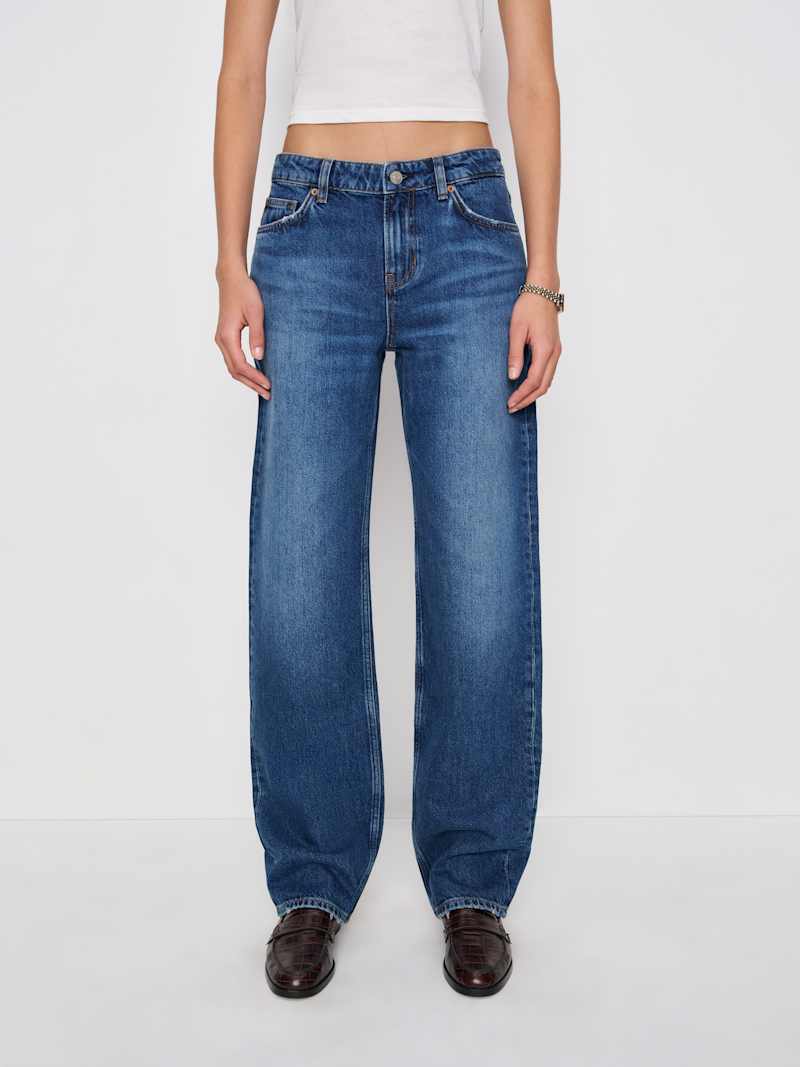 Charlee Low Rise Straight Leg Long Jeans