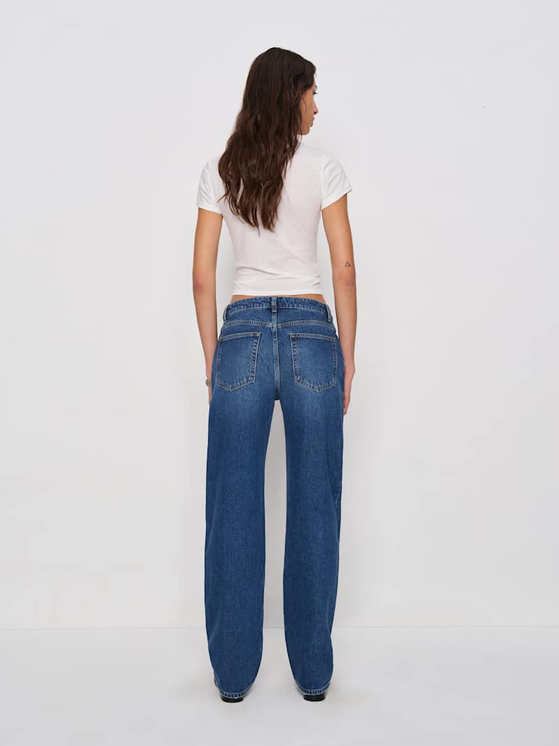 Charlee Low Rise Straight Leg Long Jeans