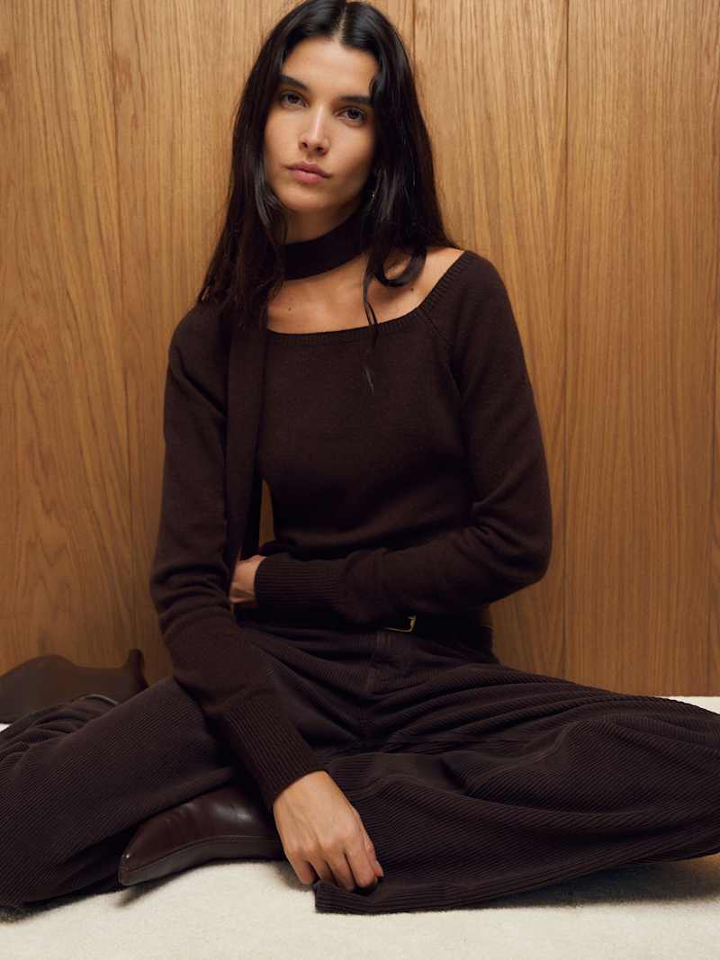 Irene Cashmere Sweater And Scarf Set