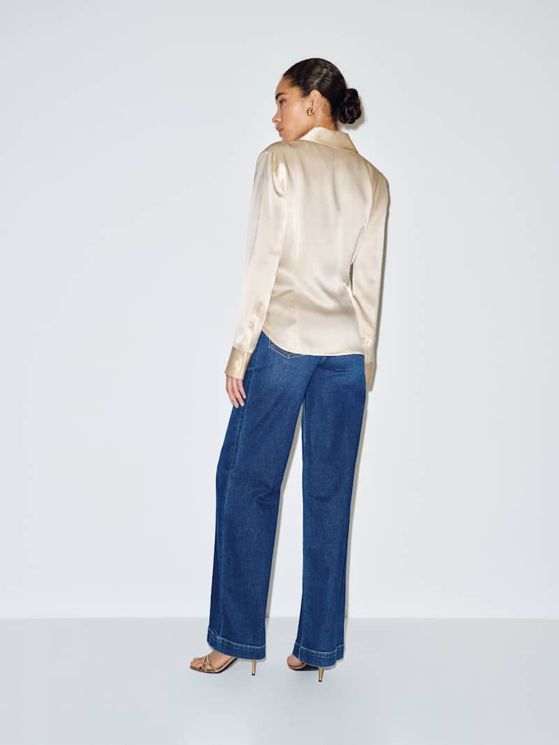 Raya Fitted Silk Shirt