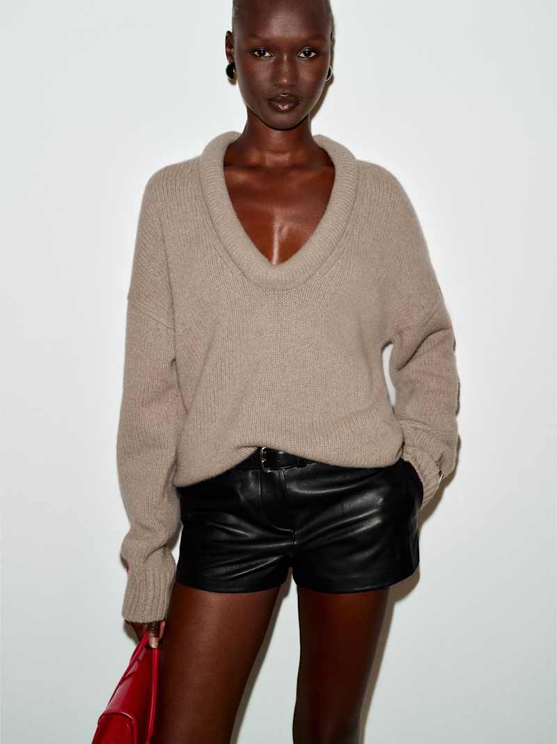Jonie Cashmere Oversized Scoop Neck