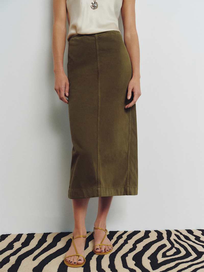 Regina Mid Rise Midi Skirt