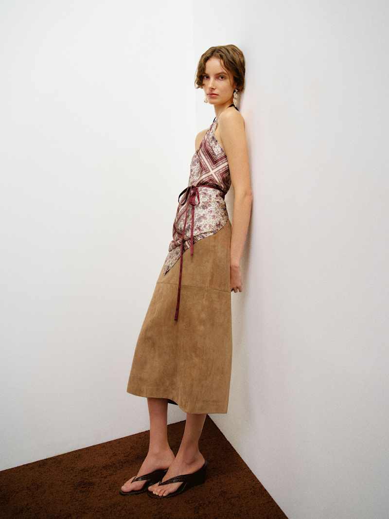Una Silk Scarf Top
