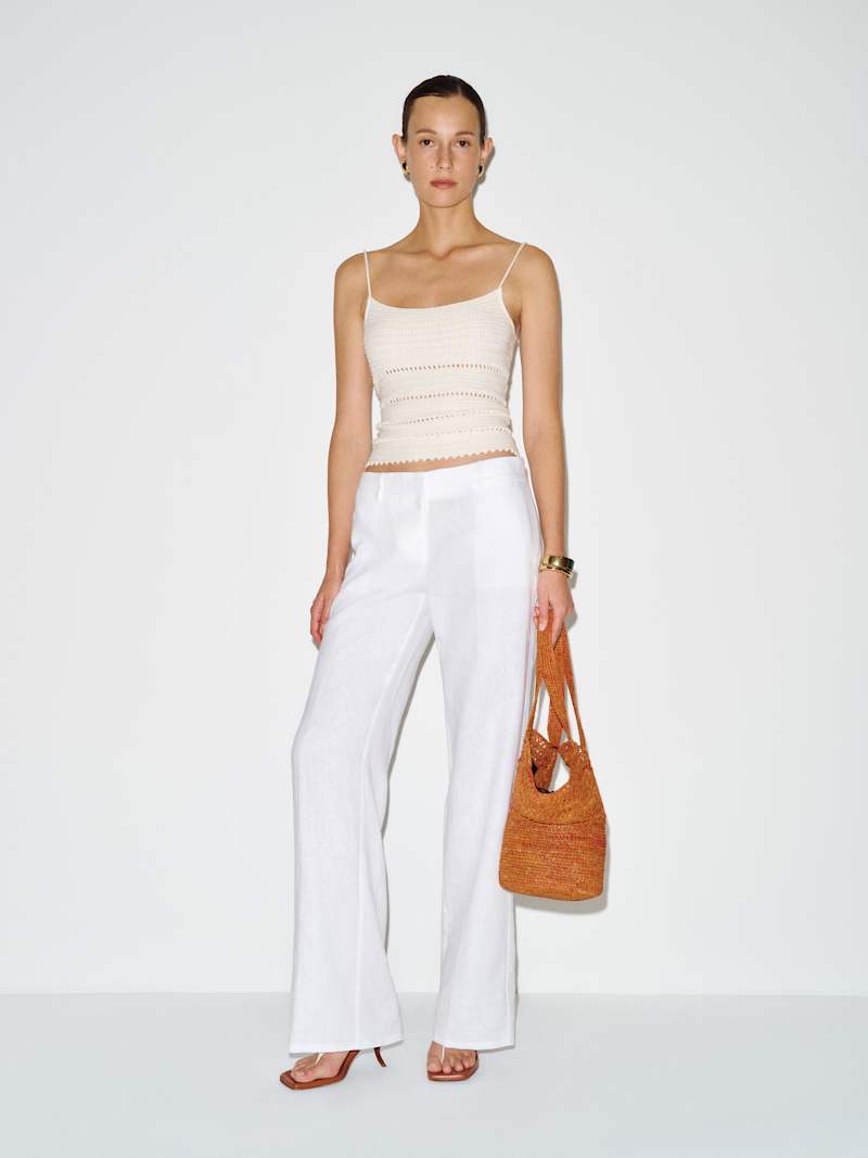 Gisele Low Rise Linen Pant