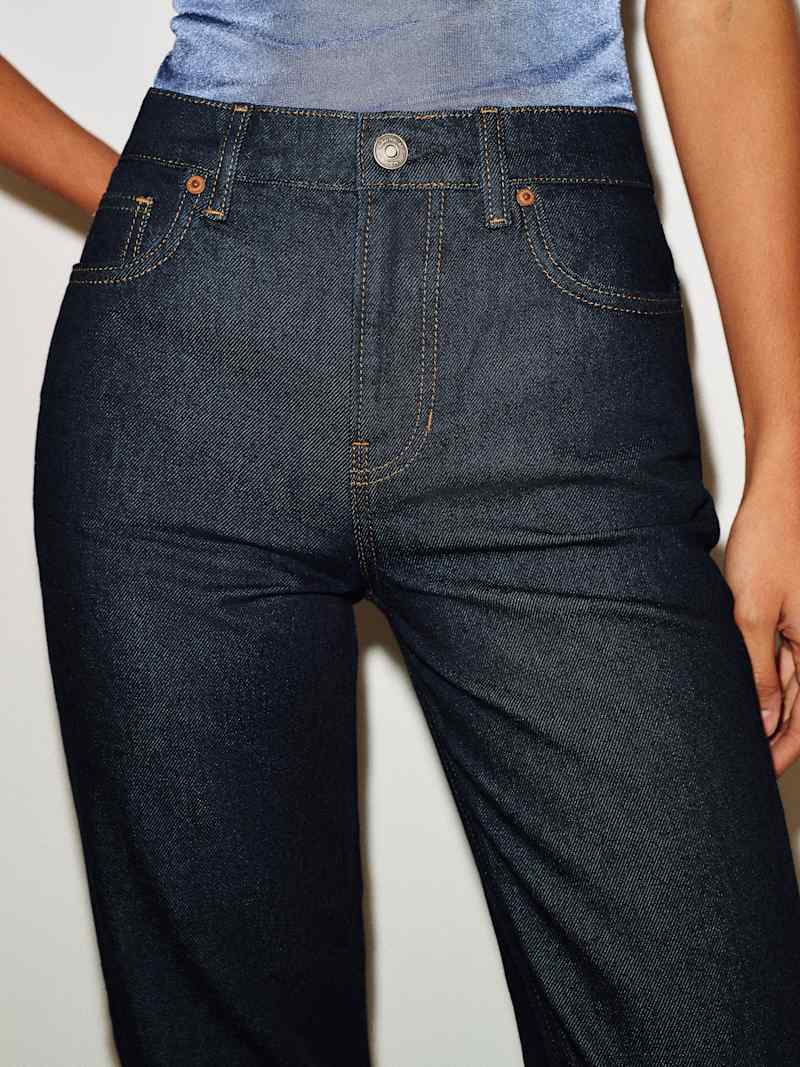 Leda Mid Rise Straight Jeans