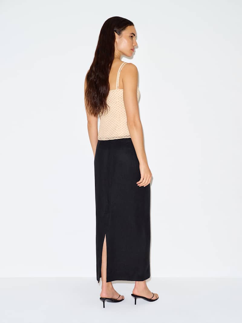 Petites Lydia Linen Skirt