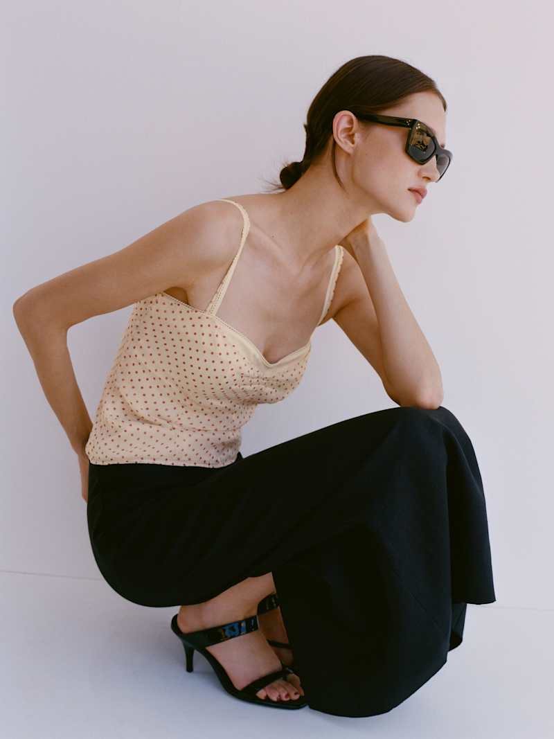 Petites Lydia Linen Skirt