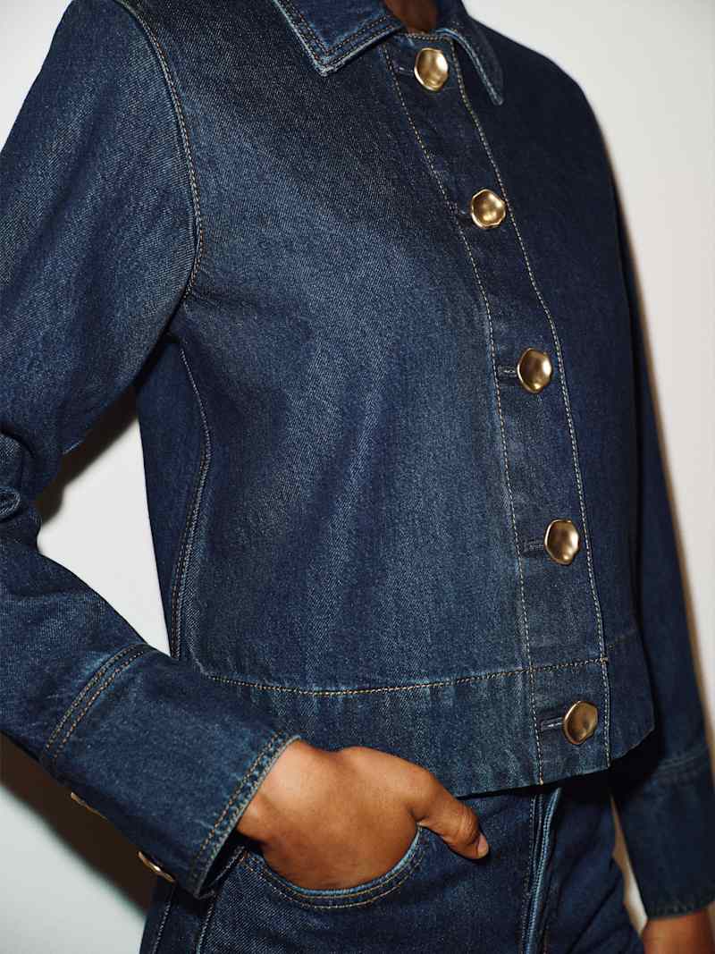 Mazy Cropped Denim Jacket
