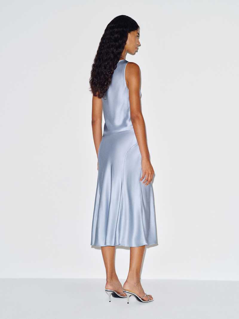 Olivine Silk Two Piece